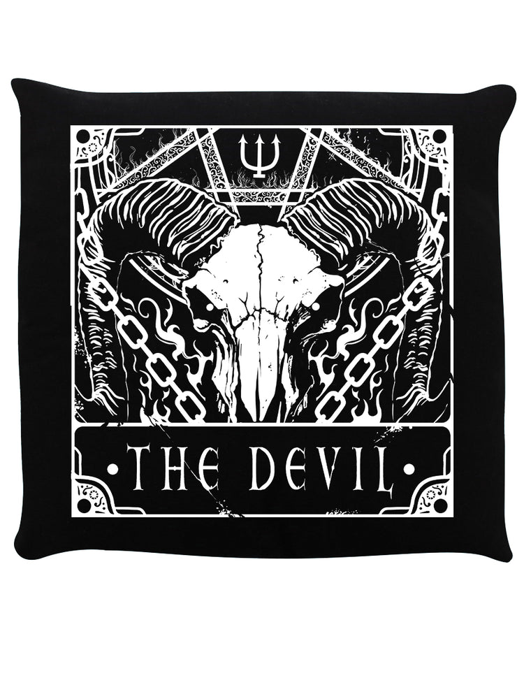 Deadly Tarot The Devil Black Cushion