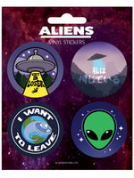 Aliens Vinyl Sticker Set