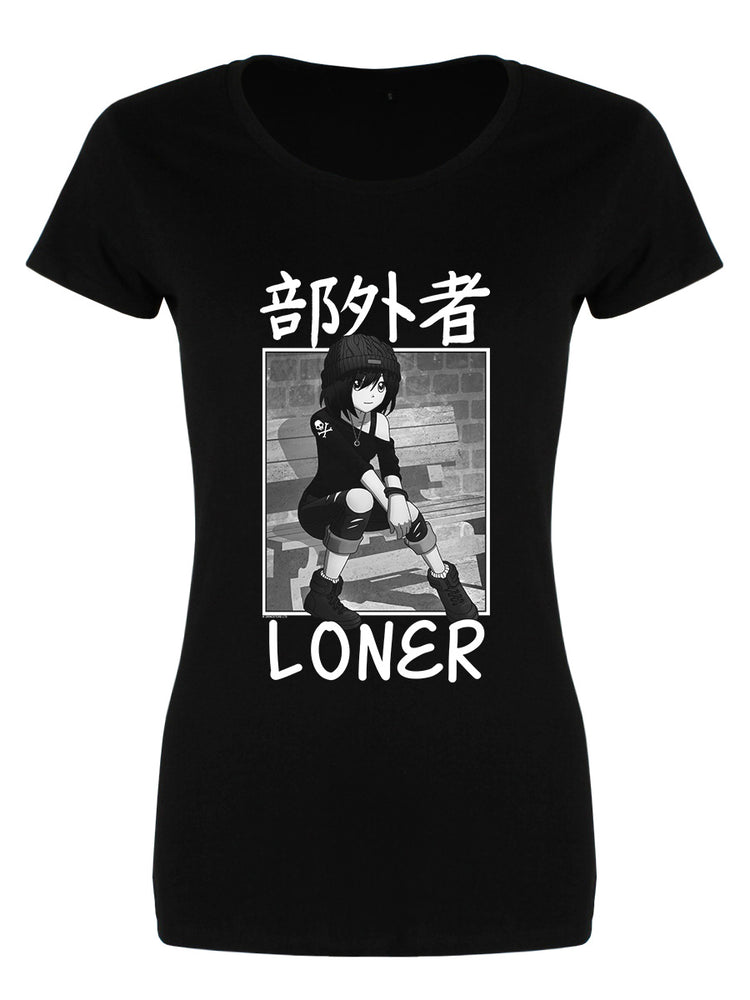 Tokyo Spirit Loner Ladies Black Merch T-Shirt