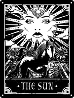 Deadly Tarot - The Sun Mini Tin Sign