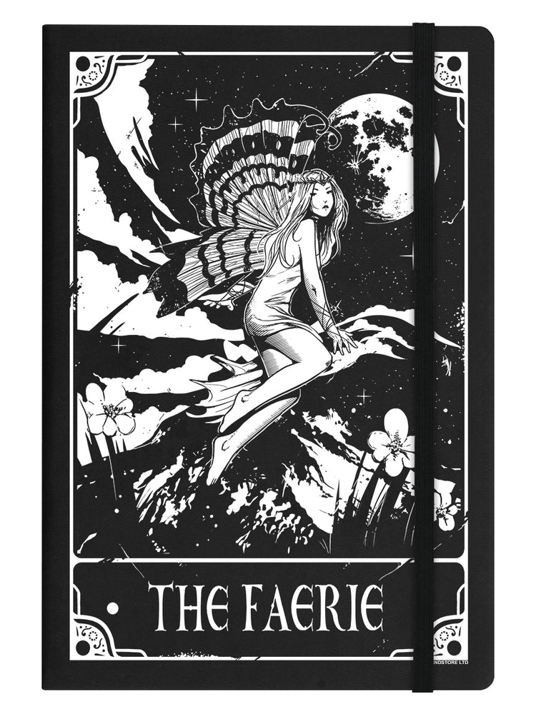 Deadly Tarot The Faerie Black A5 Hard Cover Notebook