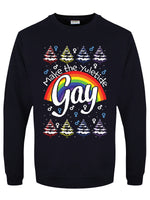 Make The Yuletide Gay Men's Navy Blue Christmas Jumper