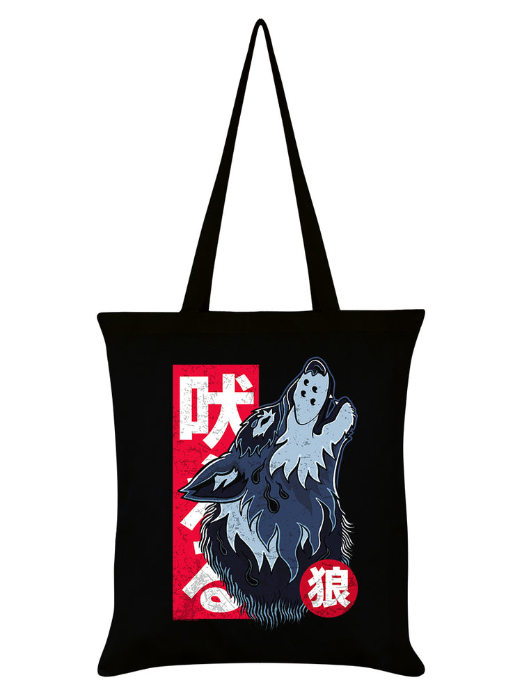 Unorthodox Collective Wolf Tattoo Black Tote Bag