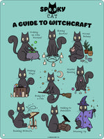 Spooky Cat A Guide To Witchcraft Mini Tin Sign