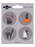 Behaviour Of A Spooky Cat Vinyl Sticker Set