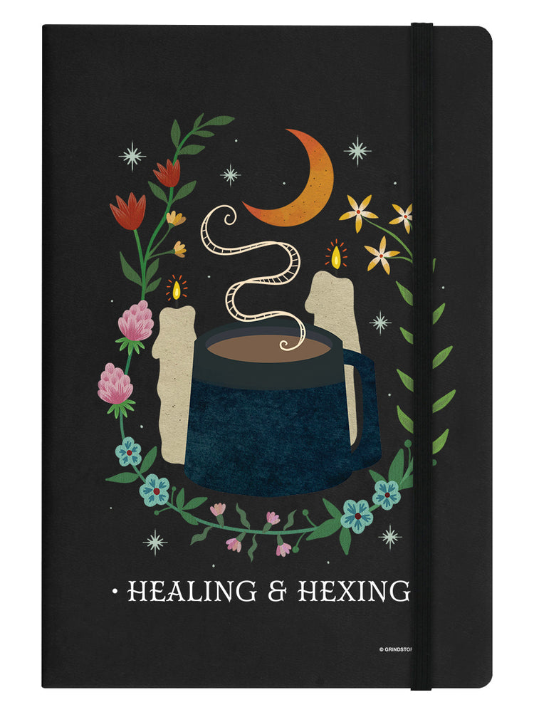 Healing & Hexing Black A5 Hard Cover Notebook