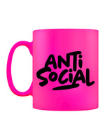Anti-Social Pink Neon Mug
