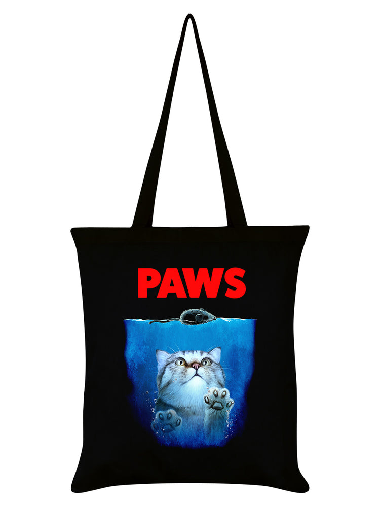 Horror Cats Paws Black Tote Bag