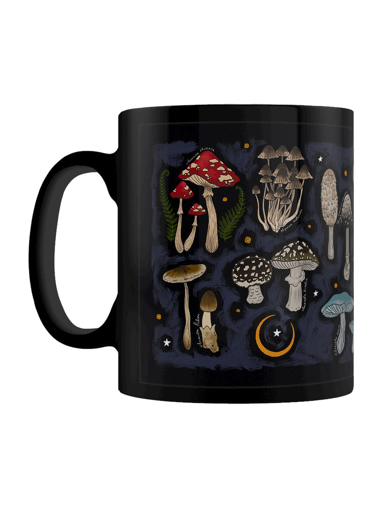 The Mushroom Guide Black Mug