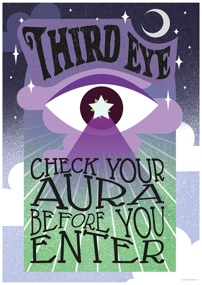 Check Your Aura Before You Enter Mini Poster