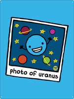 Pop Factory Photo Of Uranus Tin Sign