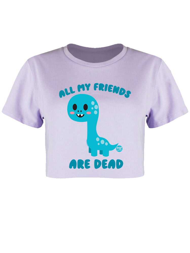 Pop Factory All My Friends Are Dead Lilac Boxy Crop Top