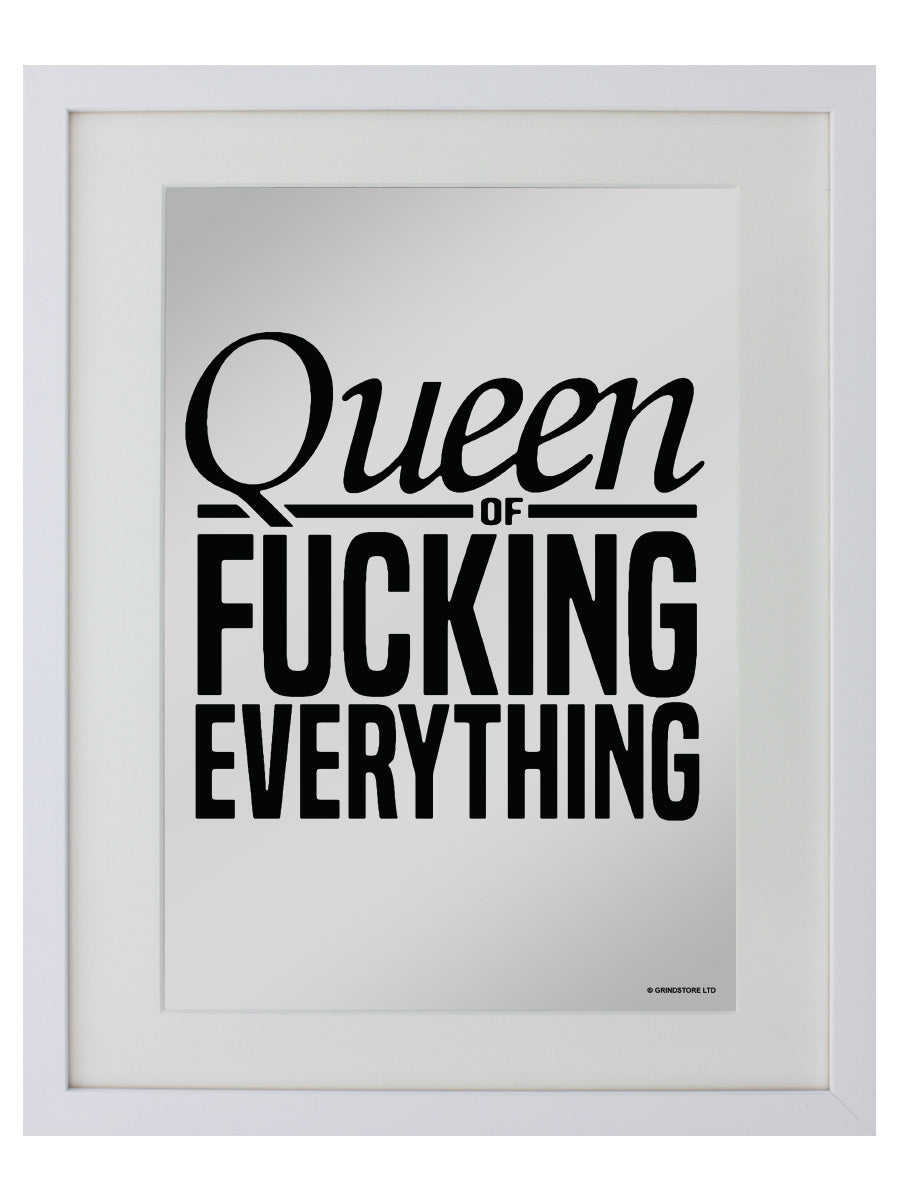 Small Mirrored Tin Sign Front