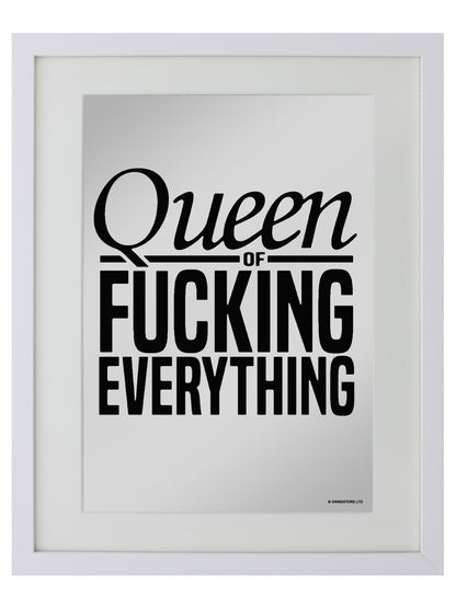 Small Mirrored Tin Sign Front