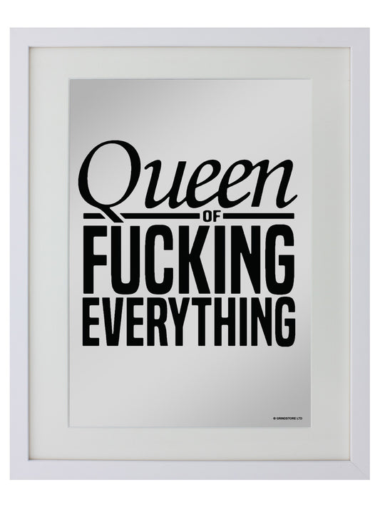 Small Mirrored Tin Sign Front