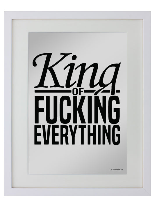 Small Mirrored Tin Sign Front