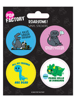 Pop Factory Roarsome! Vinyl Sticker Set
