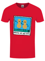 Pop Factory Photo Of My Nuts Men's Red T-Shirt
