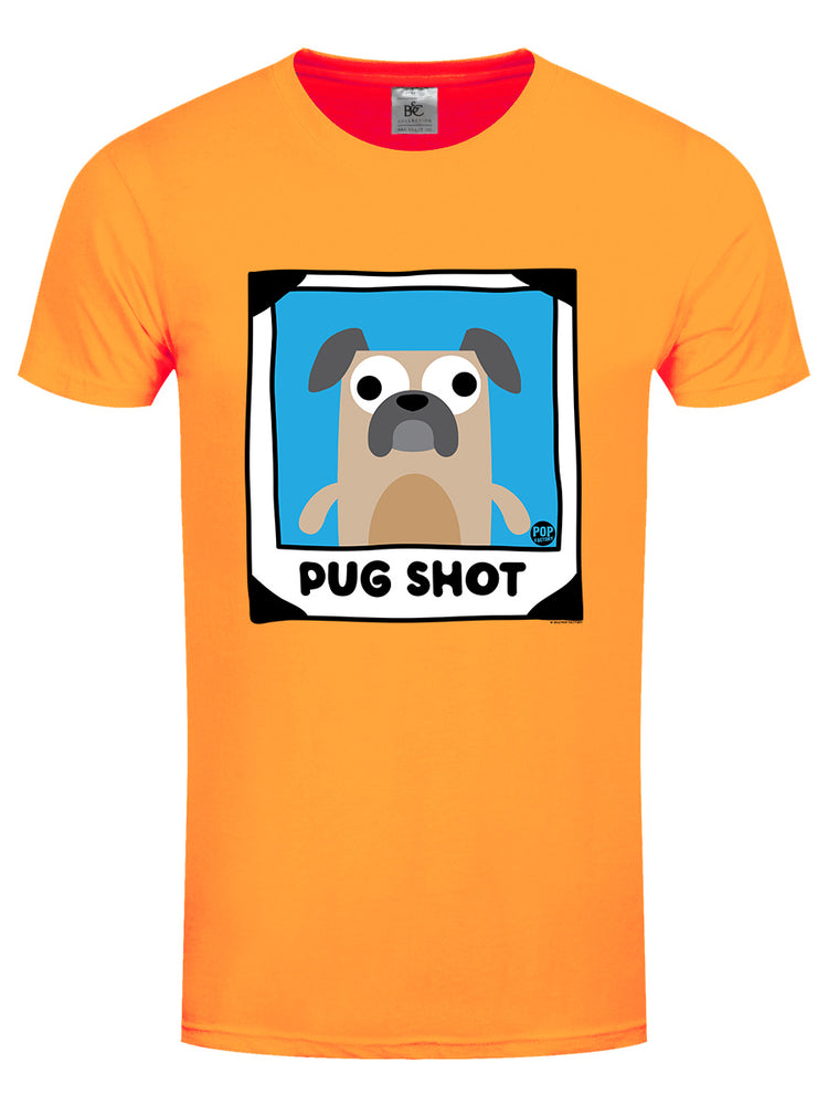 Pop Factory Pug Shot Men's Apricot T-Shirt