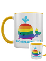 Pop Factory Homosexuwhale Yellow Inner 2-Tone Mug