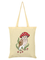 Foraging Familiars Owl Cream Tote Bag