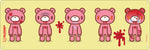 Gloomy Bear Grizzly Expressions Slim Tin Sign