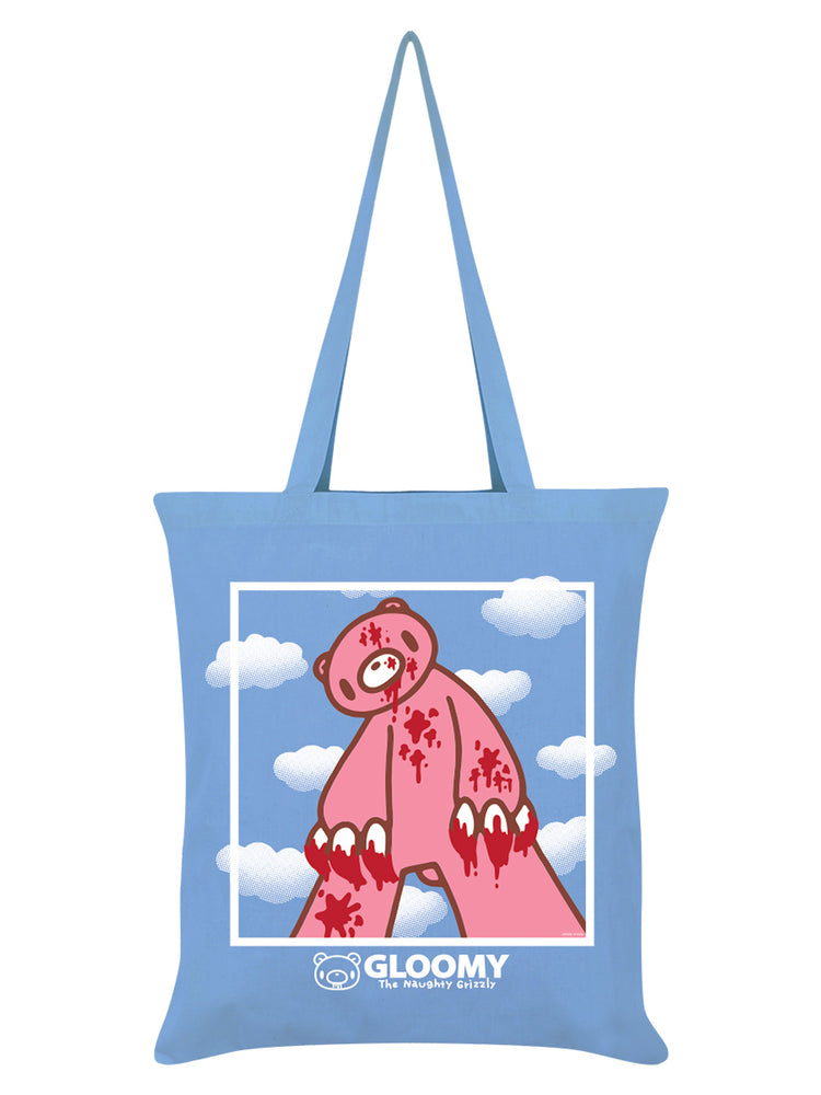 Gloomy Bear Grizzly Stance Sky Blue Tote Bag