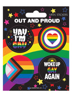 Out And Proud Vinyl Sticker Set