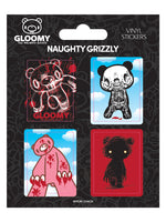 Gloomy Bear Naughty Grizzly Vinyl Sticker Set