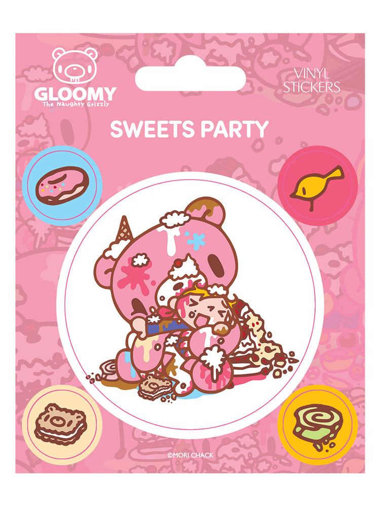 Gloomy Bear Sweets Party Vinyl Sticker Set