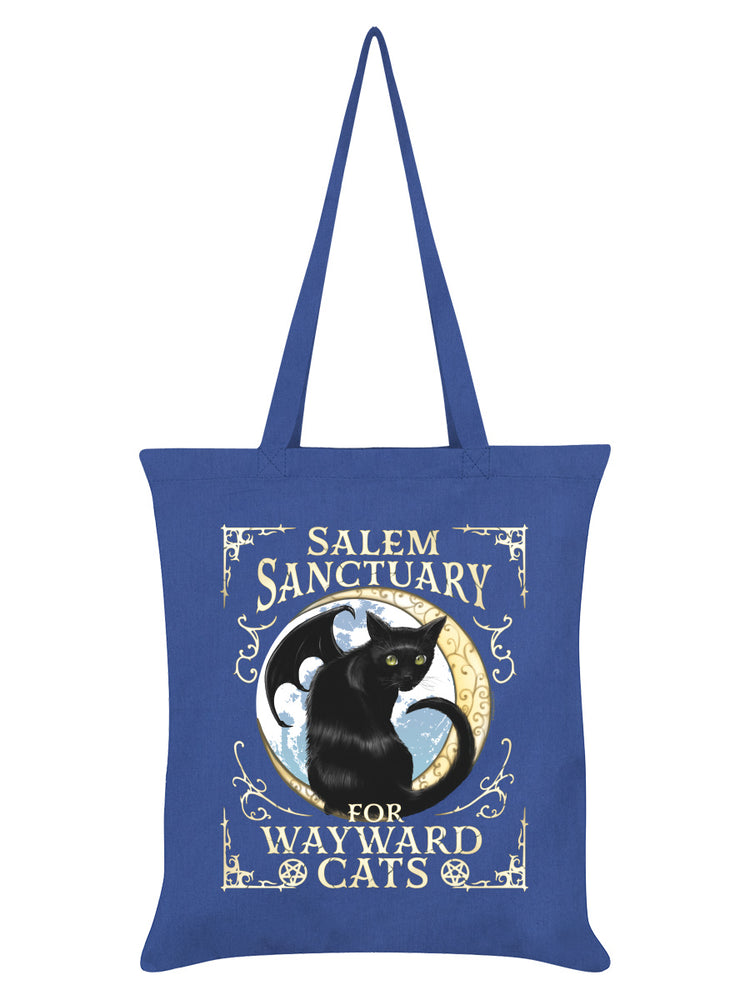 Salem Sanctuary For Wayward Cats Cornflower Blue Tote Bag