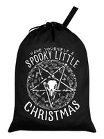 Have Yourself A Spooky Little Christmas Black Santa Sack