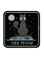 Spooky Cat Tarot The Moon Coaster