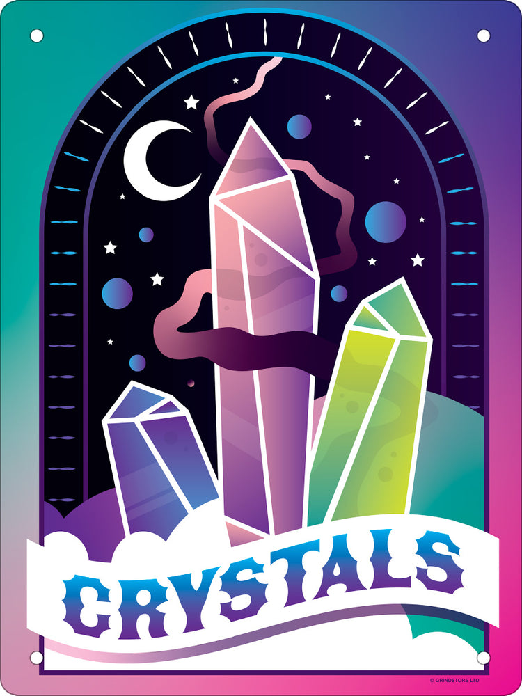 Crystals Magic Mini Tin Sign