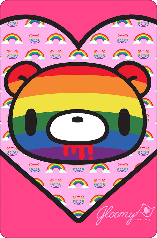 Gloomy Bear Rainbow Heart Greet Tin Card