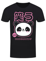 Handa Panda Laughter Men's Black T-Shirt