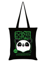 Handa Panda Happiness Black Tote Bag