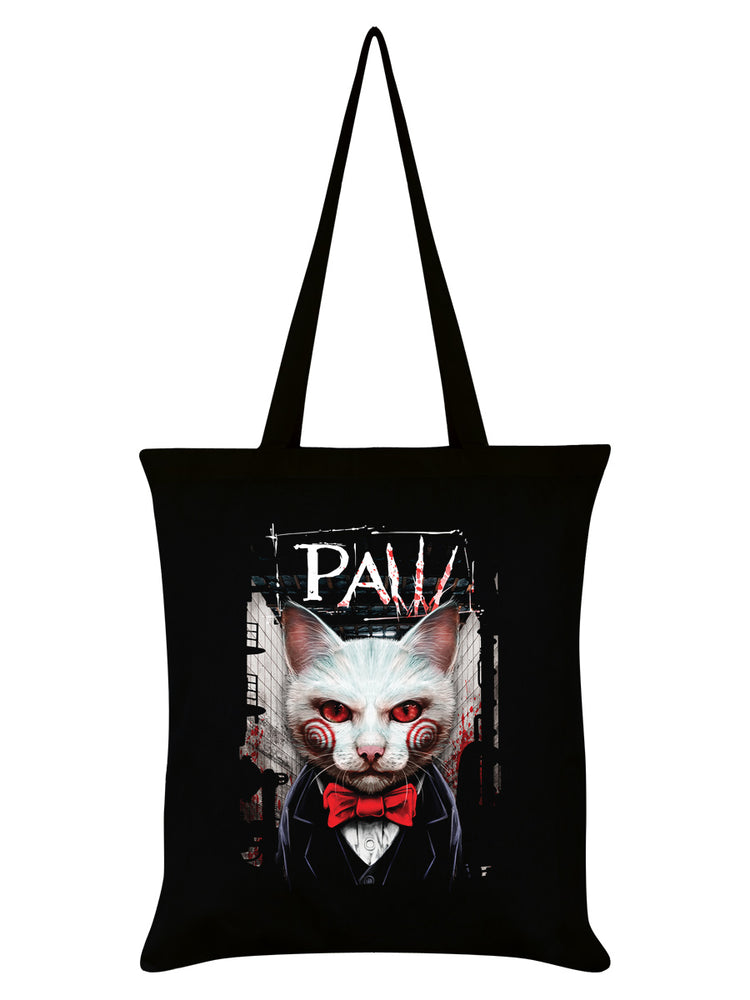 Horror Cats Paw Black Tote Bag