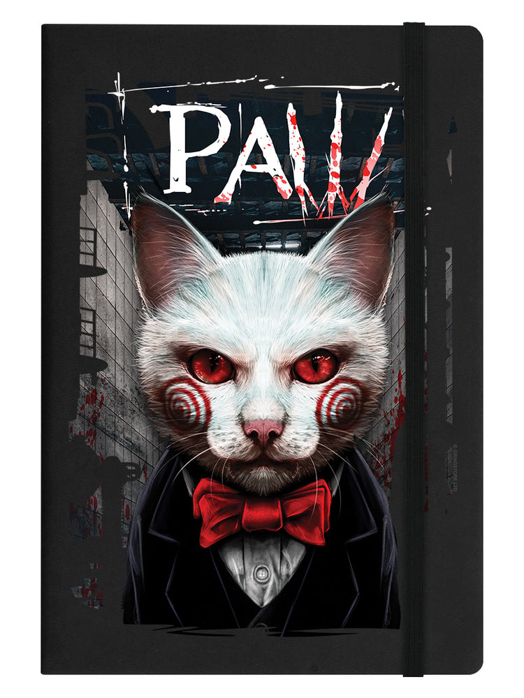 Horror Cats Paw Black A5 Hard Cover Notebook