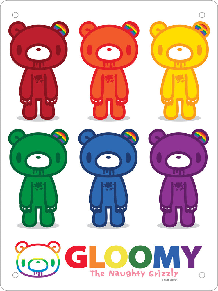 Gloomy Bear Pride Gang Mini Tin Sign