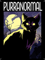Horror Cats Purranormal Tin Sign