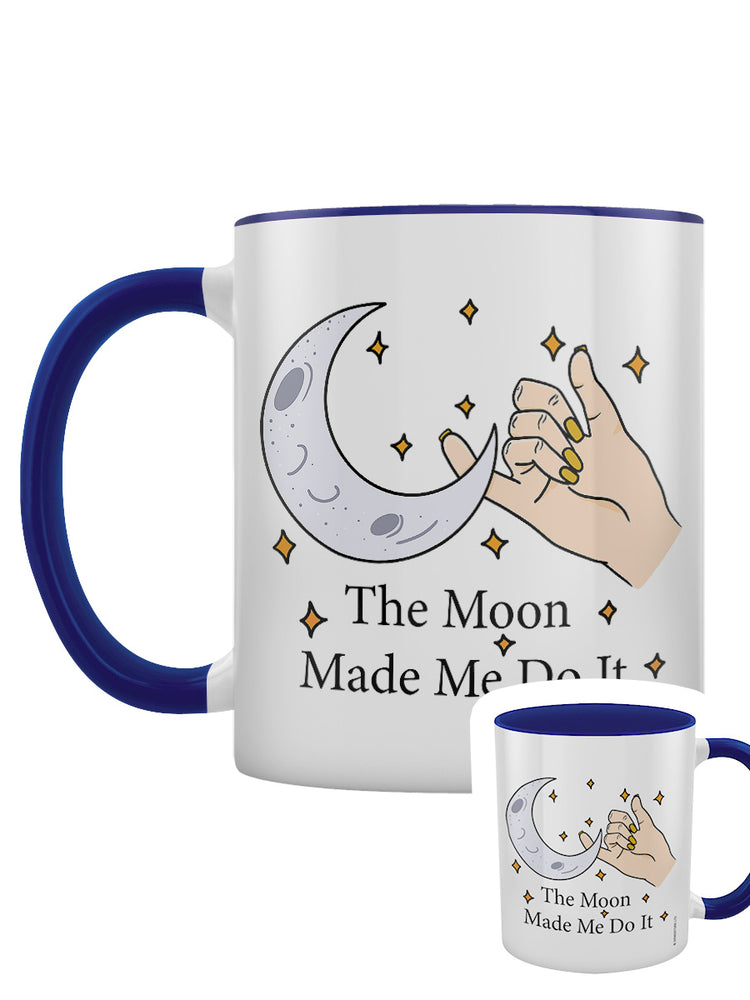 The Moon Made Me Do It Blue Inner 2-Tone Mug