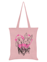 Pinku Kult Doom and Gloom Pale Pink Tote Bag