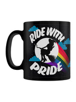 Ride With Pride Black Mug