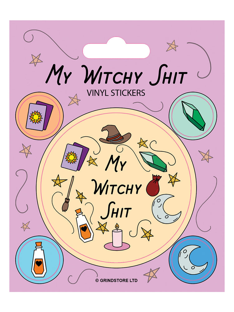 Witchy Shit Vinyl Sticker Set