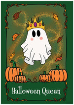 Halloween Queen Ghost Tarot Mini Poster