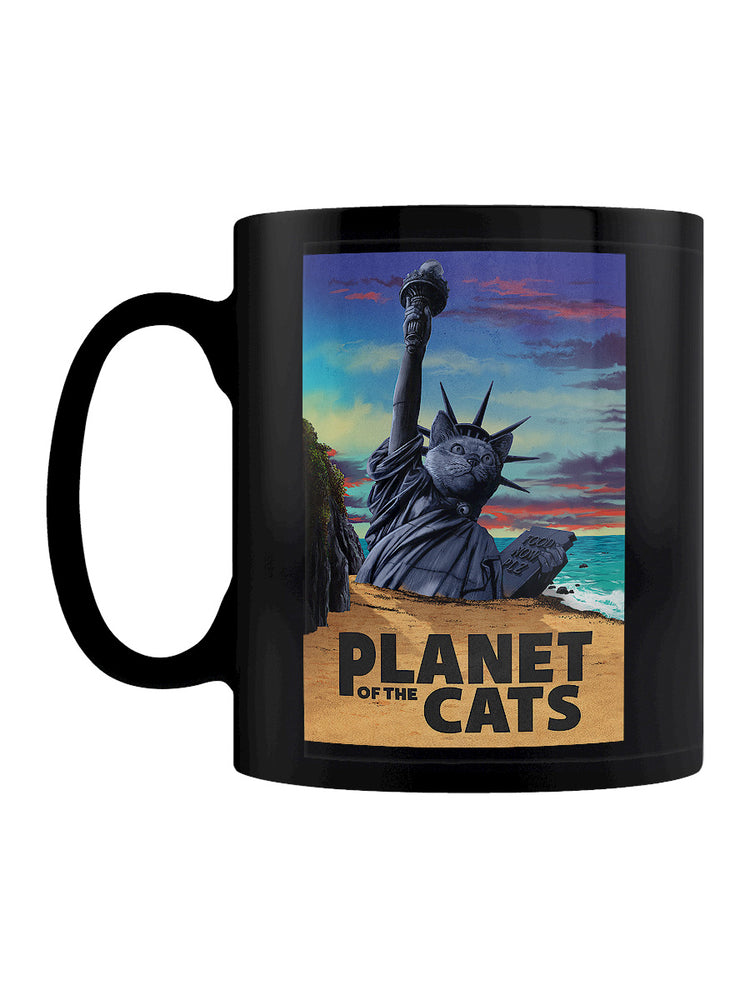 Horror Cats Planet of the Cats Black Mug