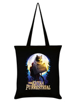 The Extra Purrestrial Black Tote Bag