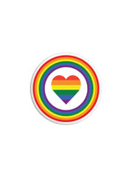 Rainbow Heart Badge