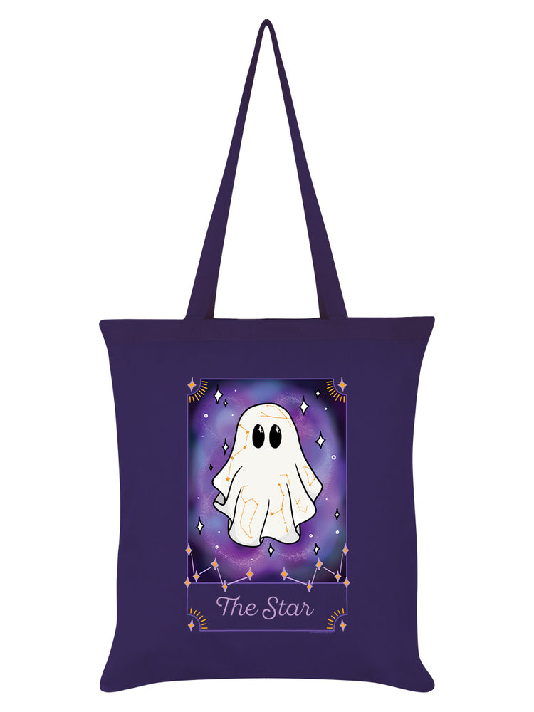 Galaxy Ghouls Tarot - The Star Purple Tote Bag